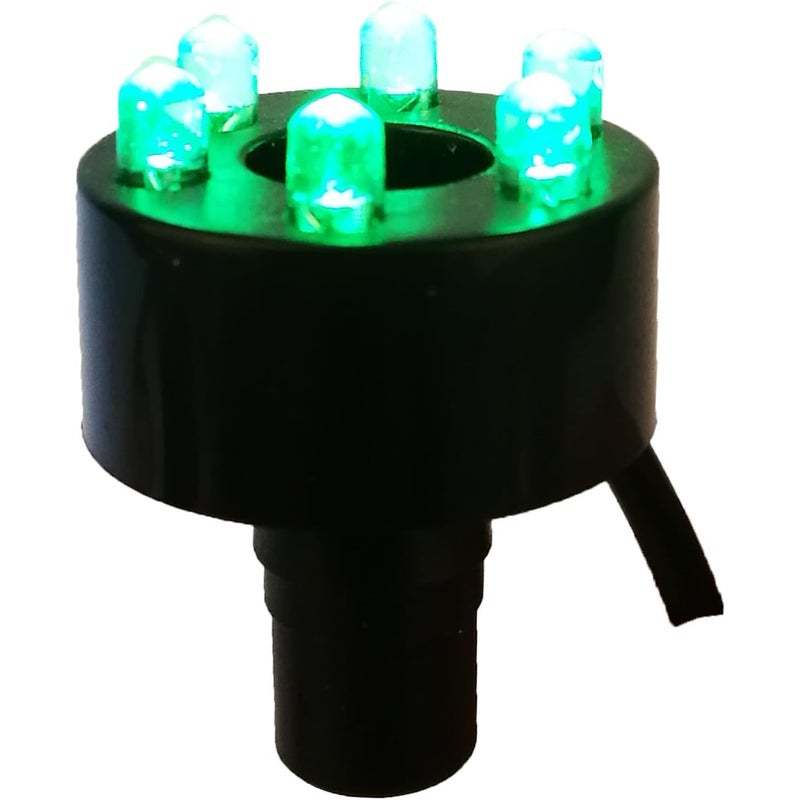 Oświetlenie pierścieniowe LED Köhko z 2-metrowym kablem przyłączeniowym do fontanny kamiennej 29002 Zielony