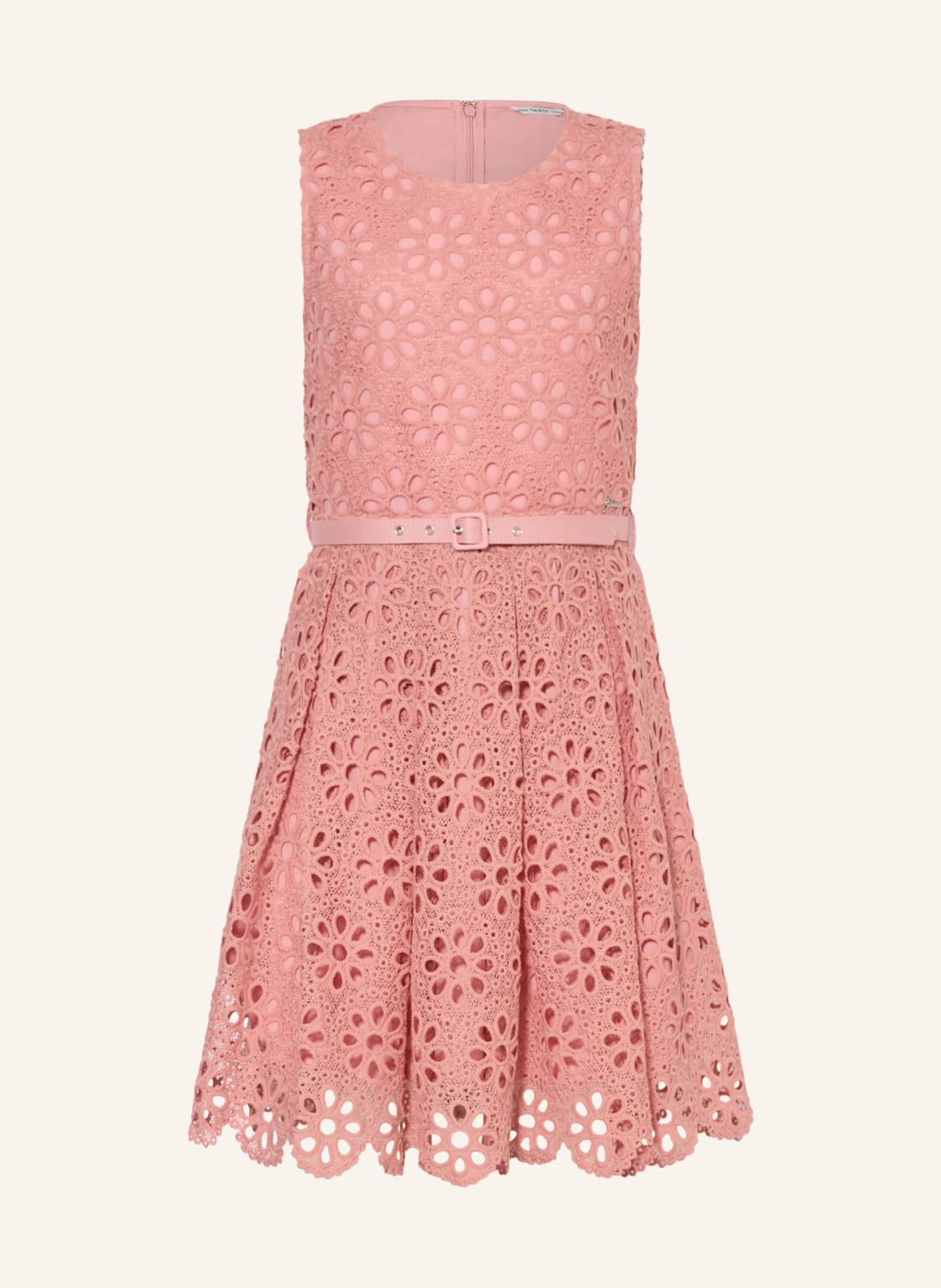 Guess Sukienka Z Koronką pink