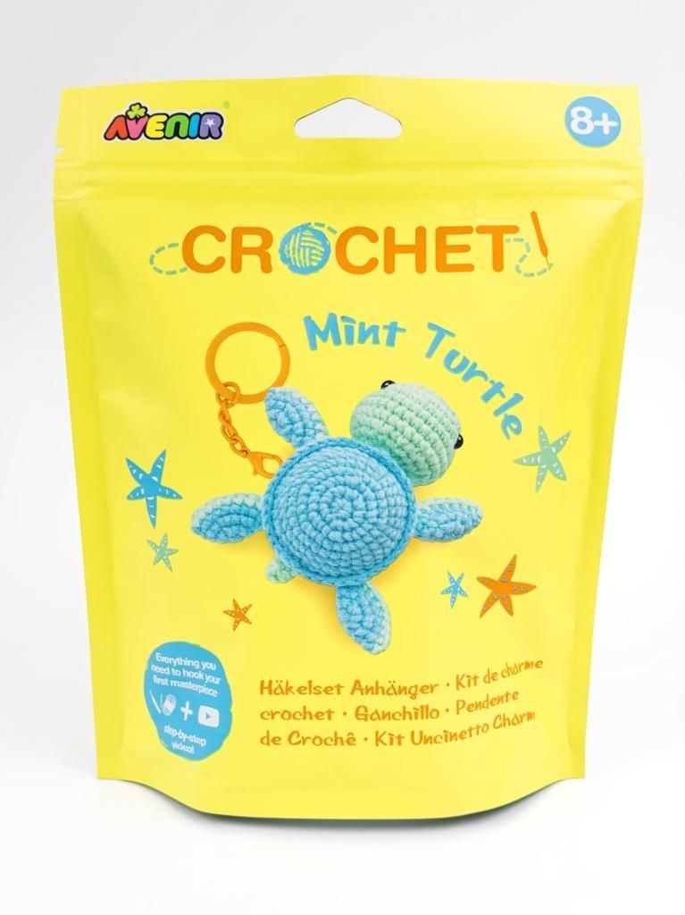 Stwórz własny breloczek szydełkowy Miętowy żółw
