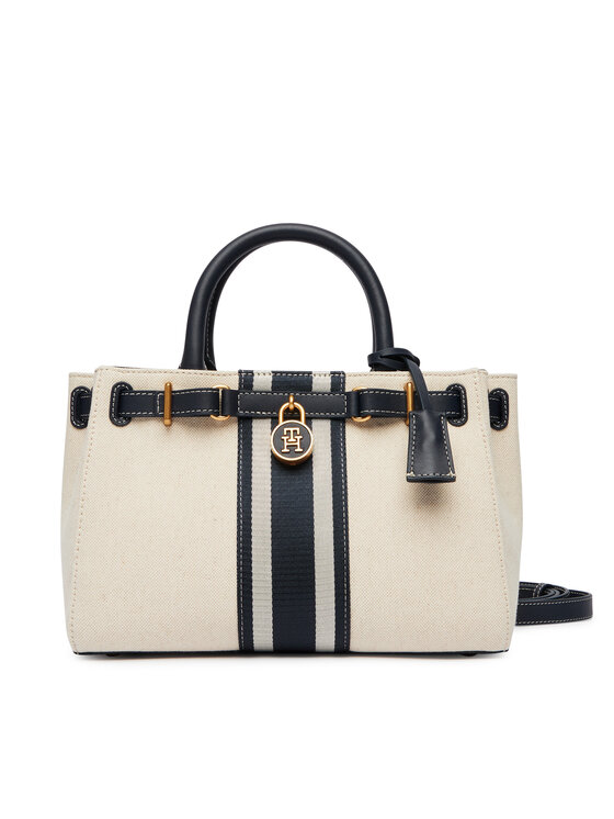 Tommy Hilfiger Torebka American Icon Mini Tote Canvas AW0AW18543 Kolorowy
