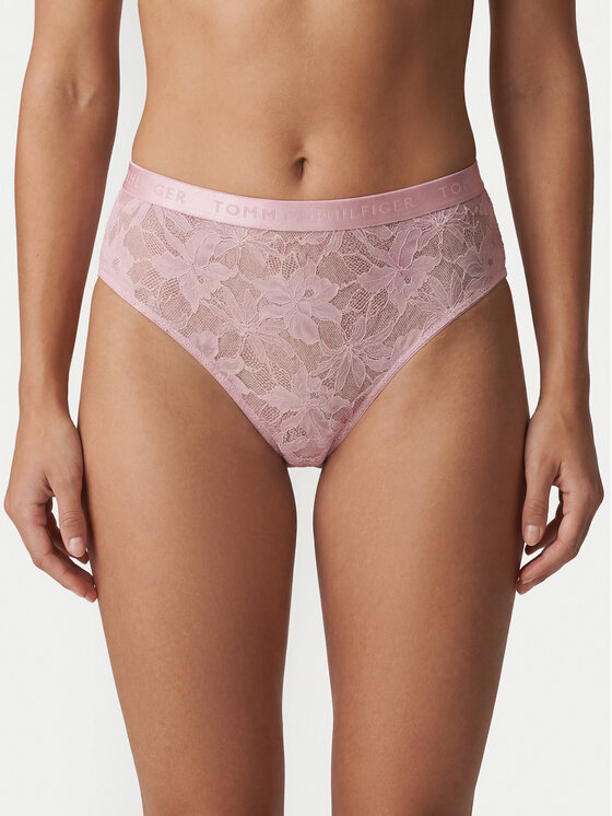 Tommy Hilfiger Figi klasyczne z wysokim stanem UW0UW06269 Różowy