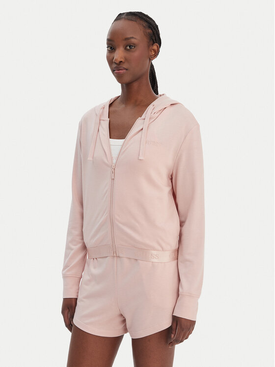 Guess Bluza O6GQ01 KCQP2 Różowy Regular Fit