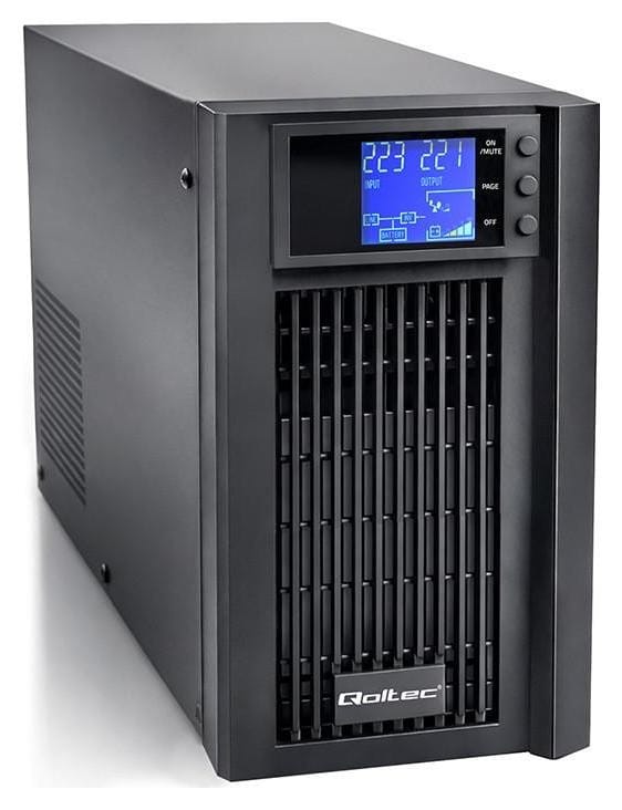 Qoltec Pure Sine Wave 2kVA 1600W AVR LCD Czysty Sinus