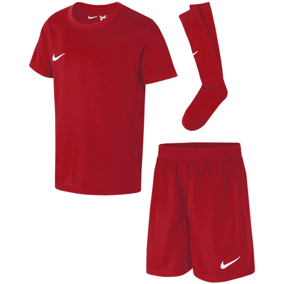 NIKE Komplet sportowy dla dzieci DRY Park Kit Set CD2244 657 czerwony