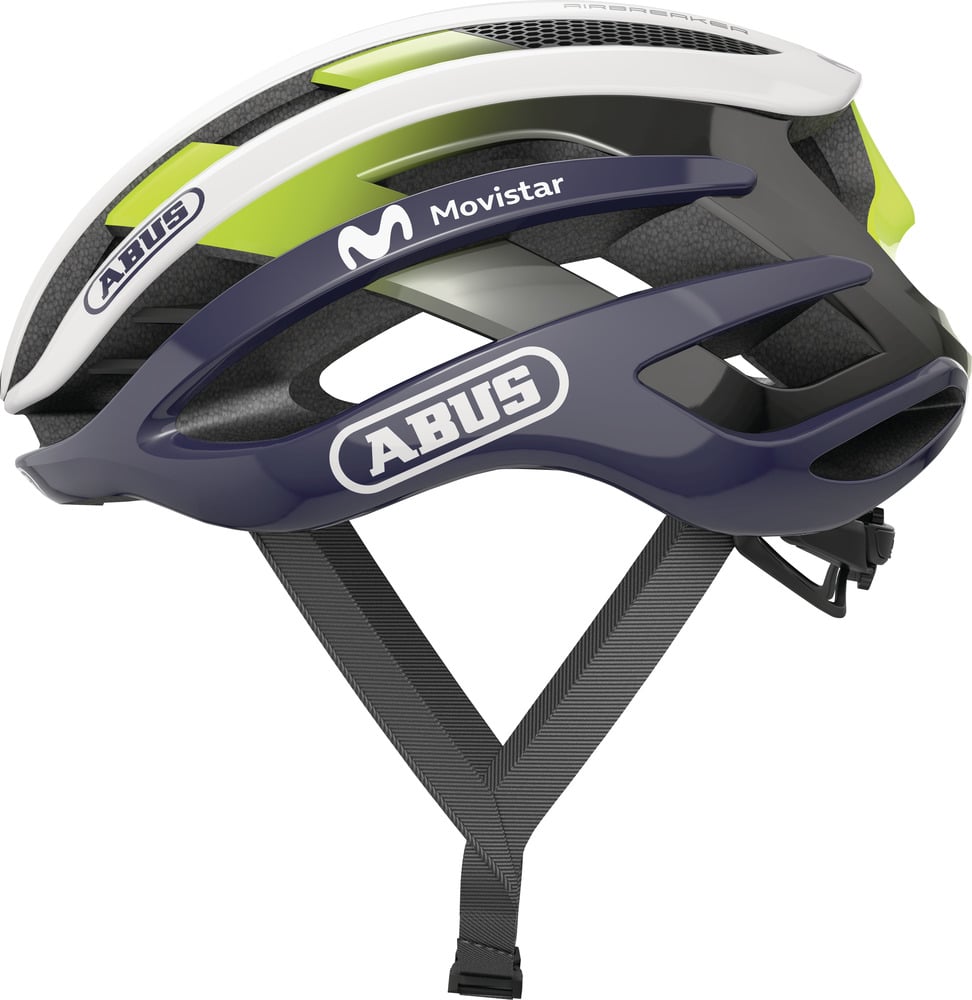 ABUS kask rowerowy z wentylacją AirBreaker Movistar Team