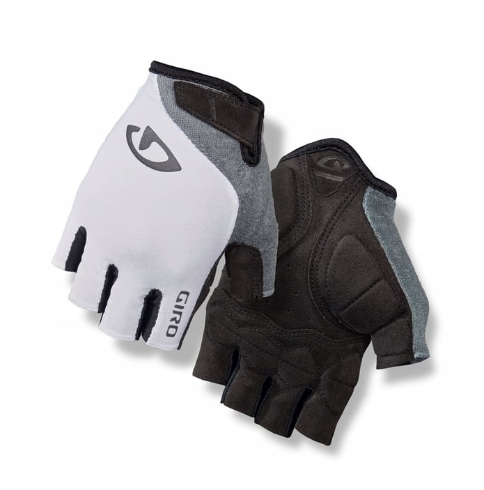 Rękawiczki damskie GIRO JAG'ETTE krótki palec biały titanium