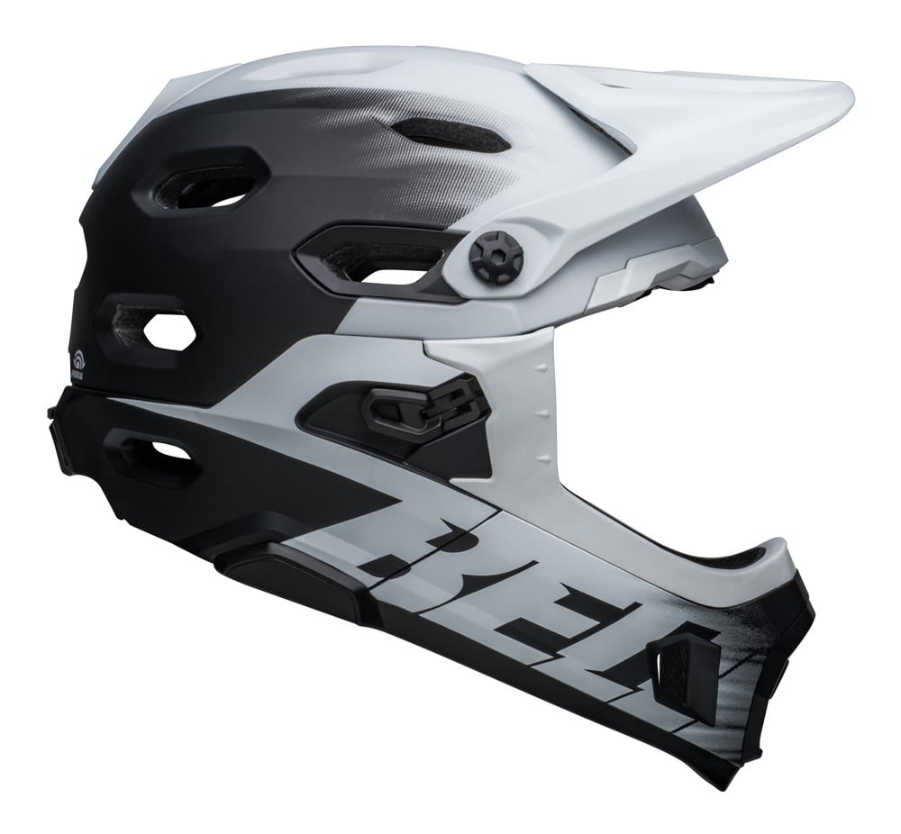 Kask full face BELL SUPER DH MIPS SPHERICAL matte czarny biały