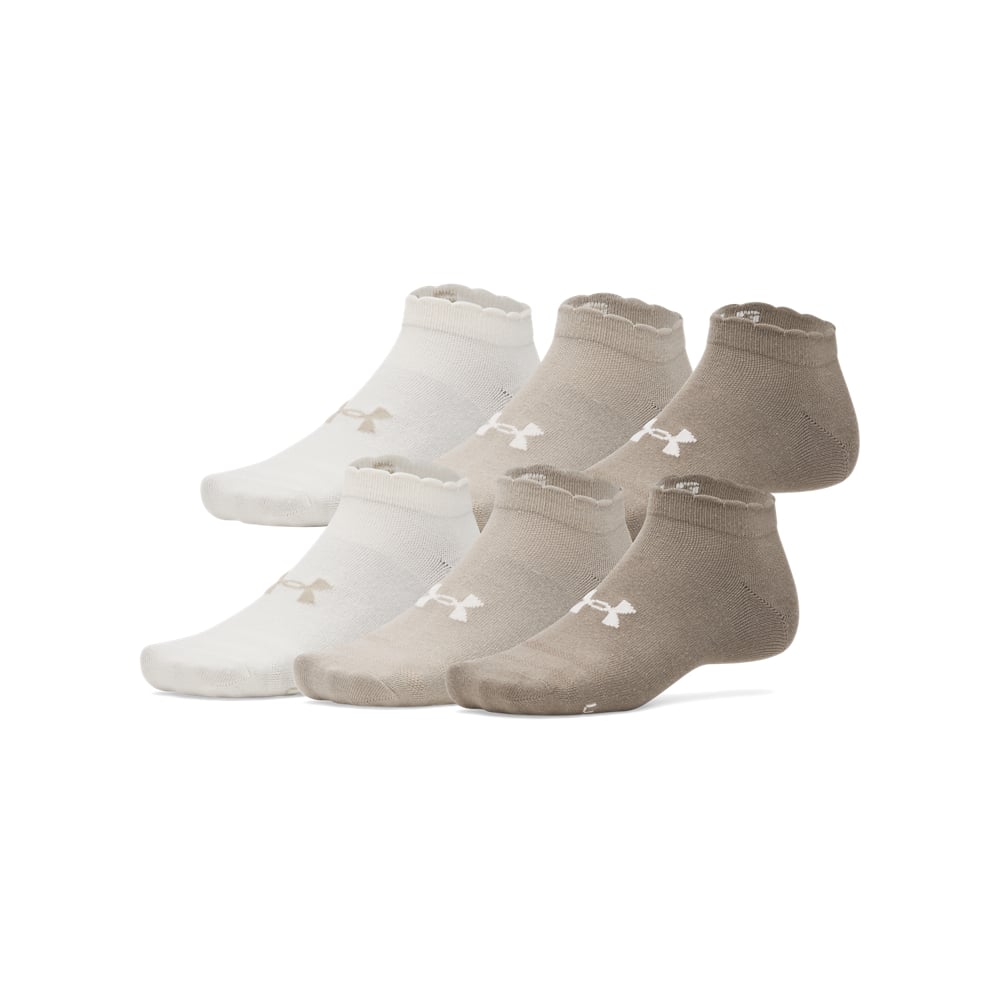 UNDER ARMOUR skarpetki stopki unisex 6 pak Essential brązowe