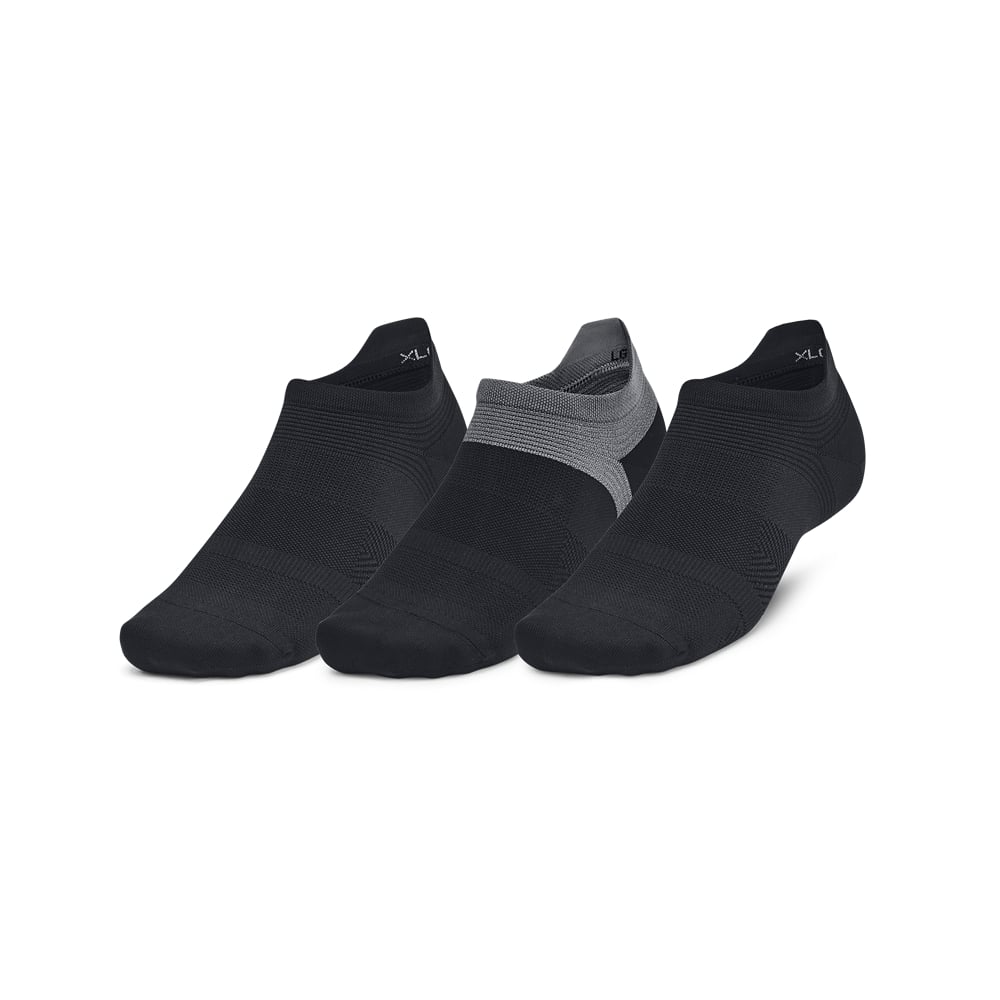 UNDER ARMOUR skarpetki sportowe unisex 3 pak Run Lite czarny mix