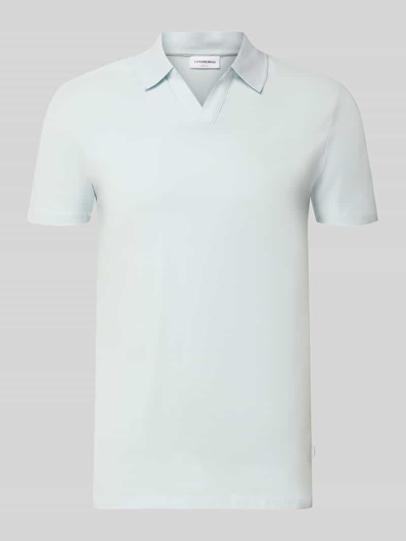 Koszulka polo o kroju slim fit z dekoltem w serek