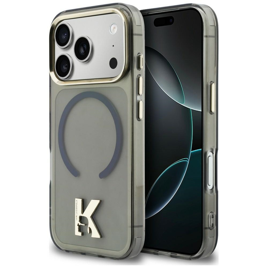 Etui Karl Lagerfeld IML K Head Logo MagSafe do iPhone 17 Pro Max czarny