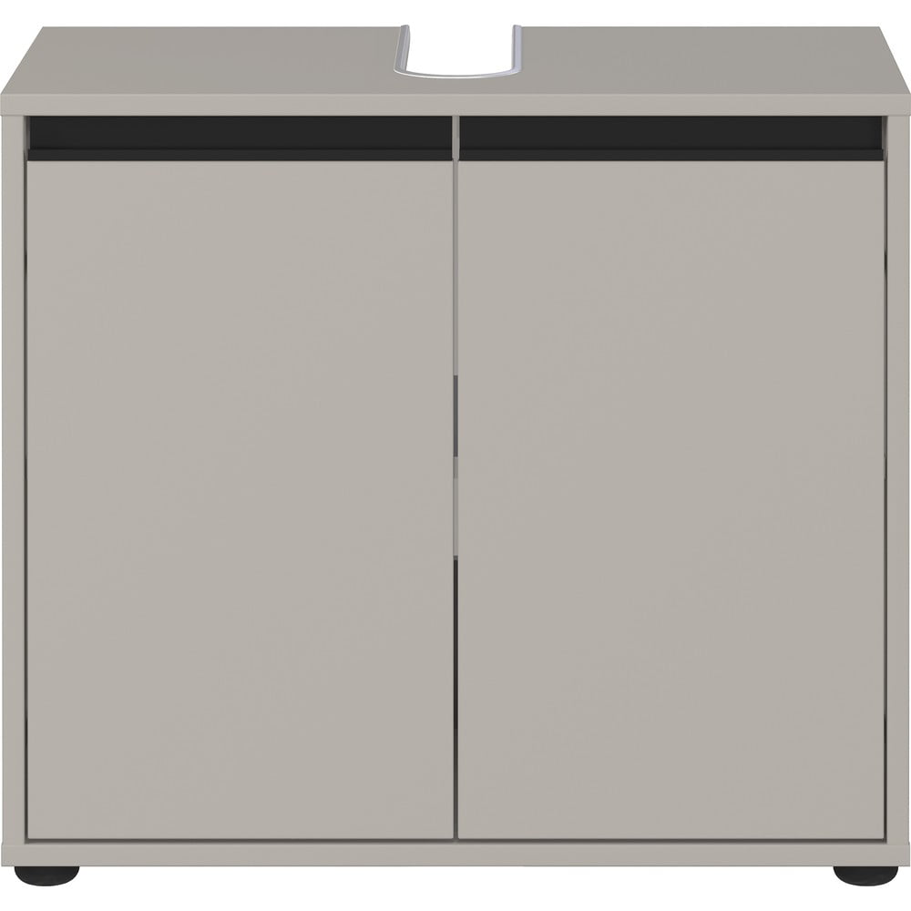 Szara szafka pod umywalkę 63x55 cm Lemont – Germania