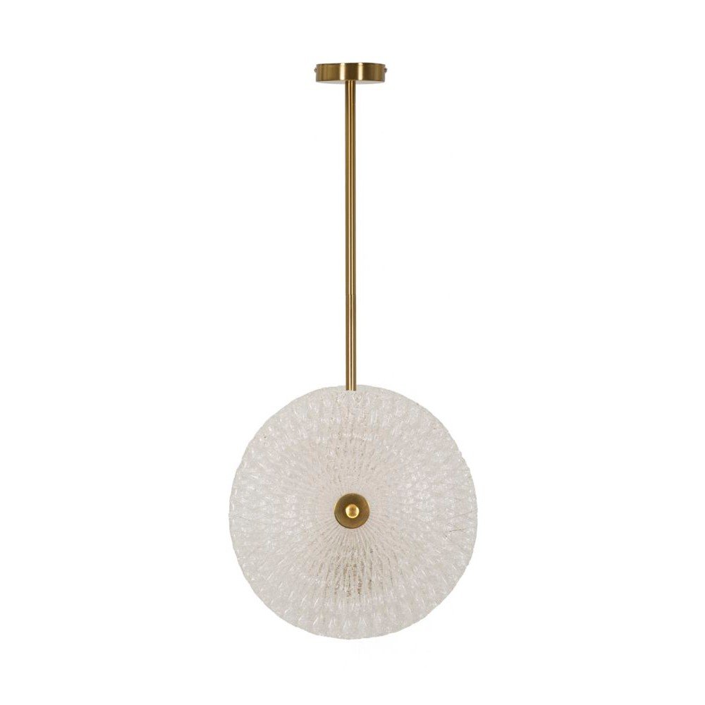 Lampa wisząca w kolorze złota ze szklanym kloszem Glass – Mauro Ferretti