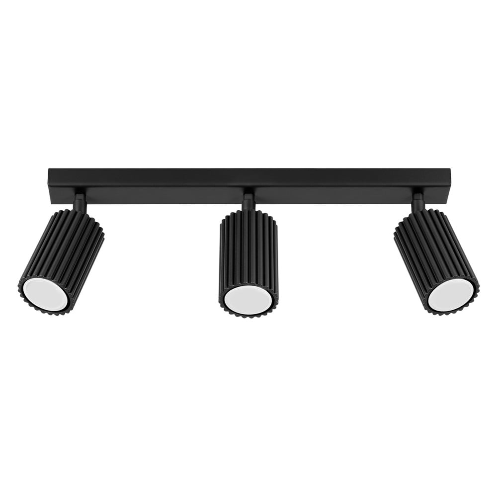 Czarna lampa punktowa 6,5x45 cm Gleam – Sollux