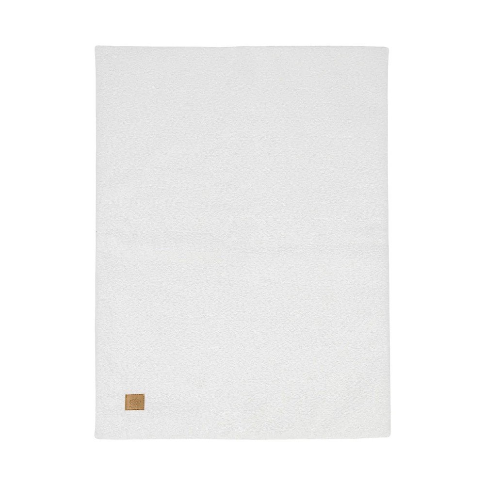 Biały koc dziecięcy z materiału bouclé 100x77 cm – Meowbaby