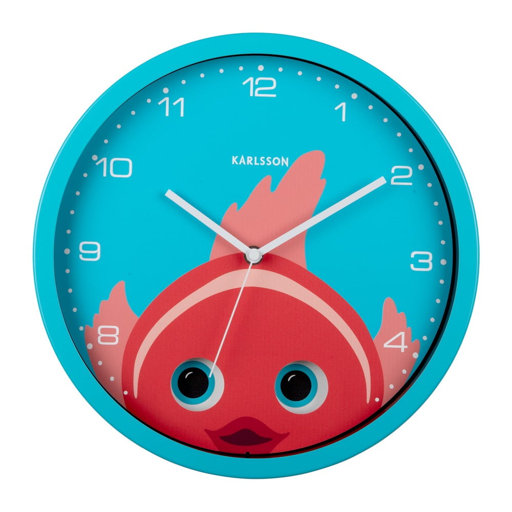 Zegar dziecięcy ø 31 cm Peekaboo Goldfish – Karlsson