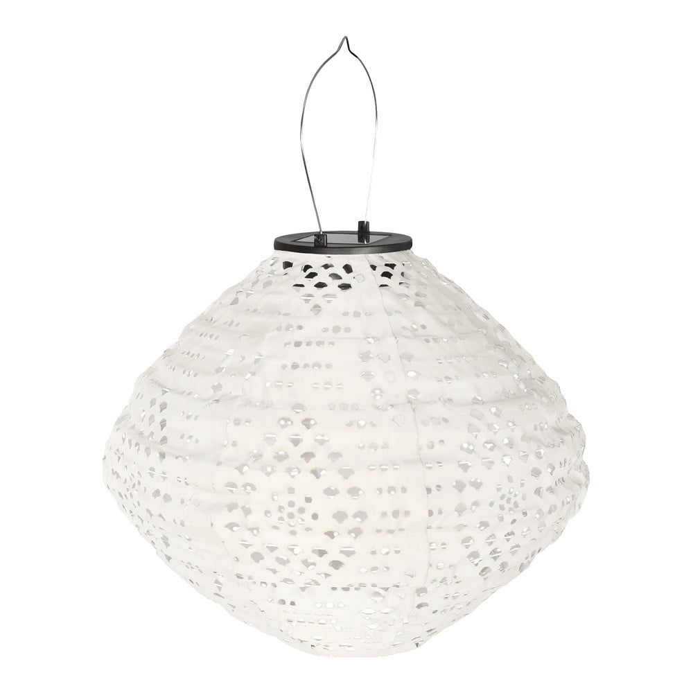 Biały zewnętrzny lampion solarny LED (wysokość 22 cm) Harwood – House Nordic