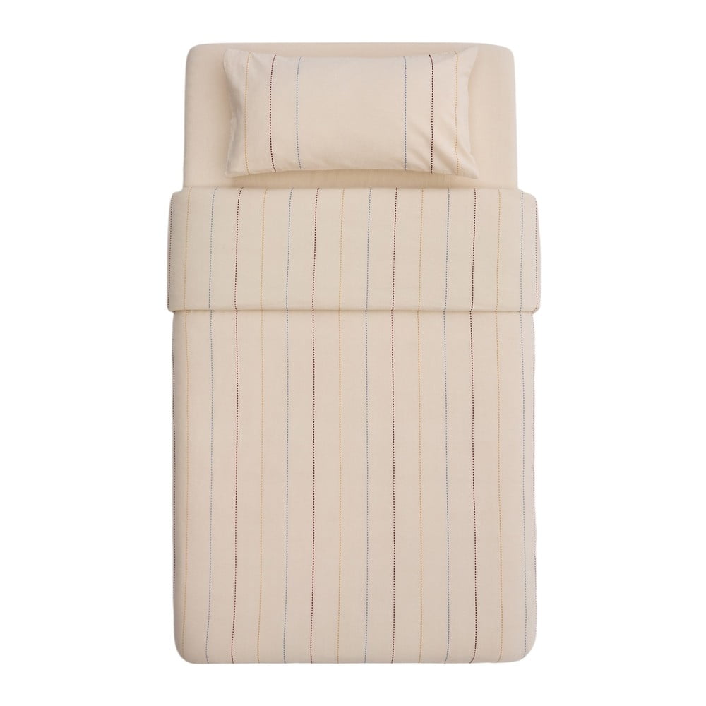 Beżowa pościel dziecięca do łóżeczka z bawełny organicznej z prześcieradłem 110x180 cm Indani – Kave Home