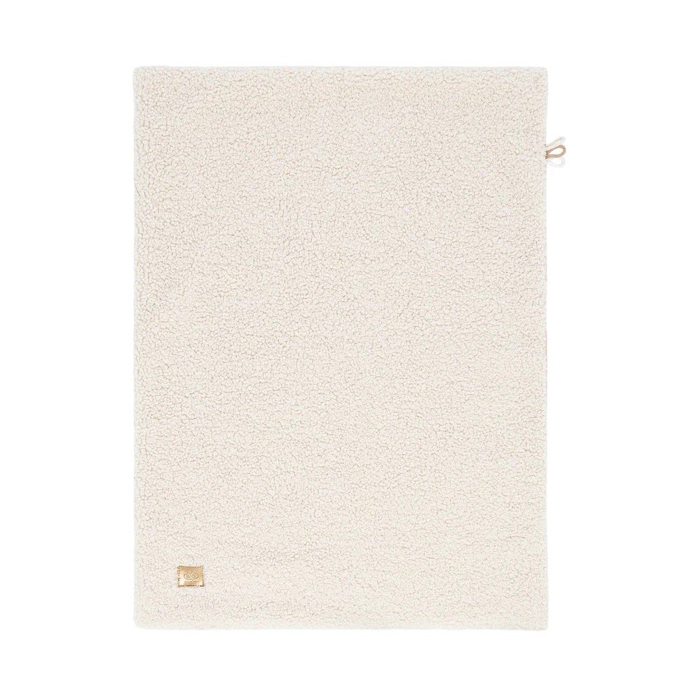 Kremowy koc dziecięcy z materiału sherpa 100x77 cm – Meowbaby