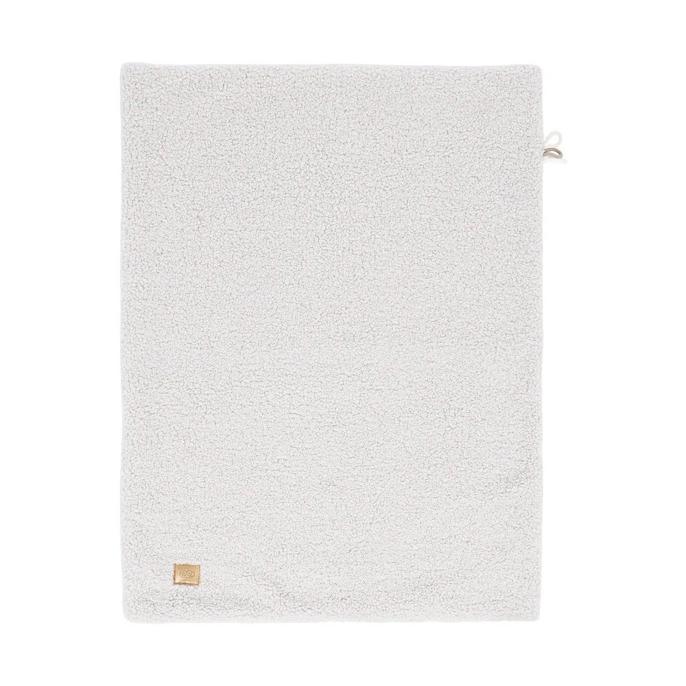 Biały koc dziecięcy z materiału sherpa 100x77 cm – Meowbaby