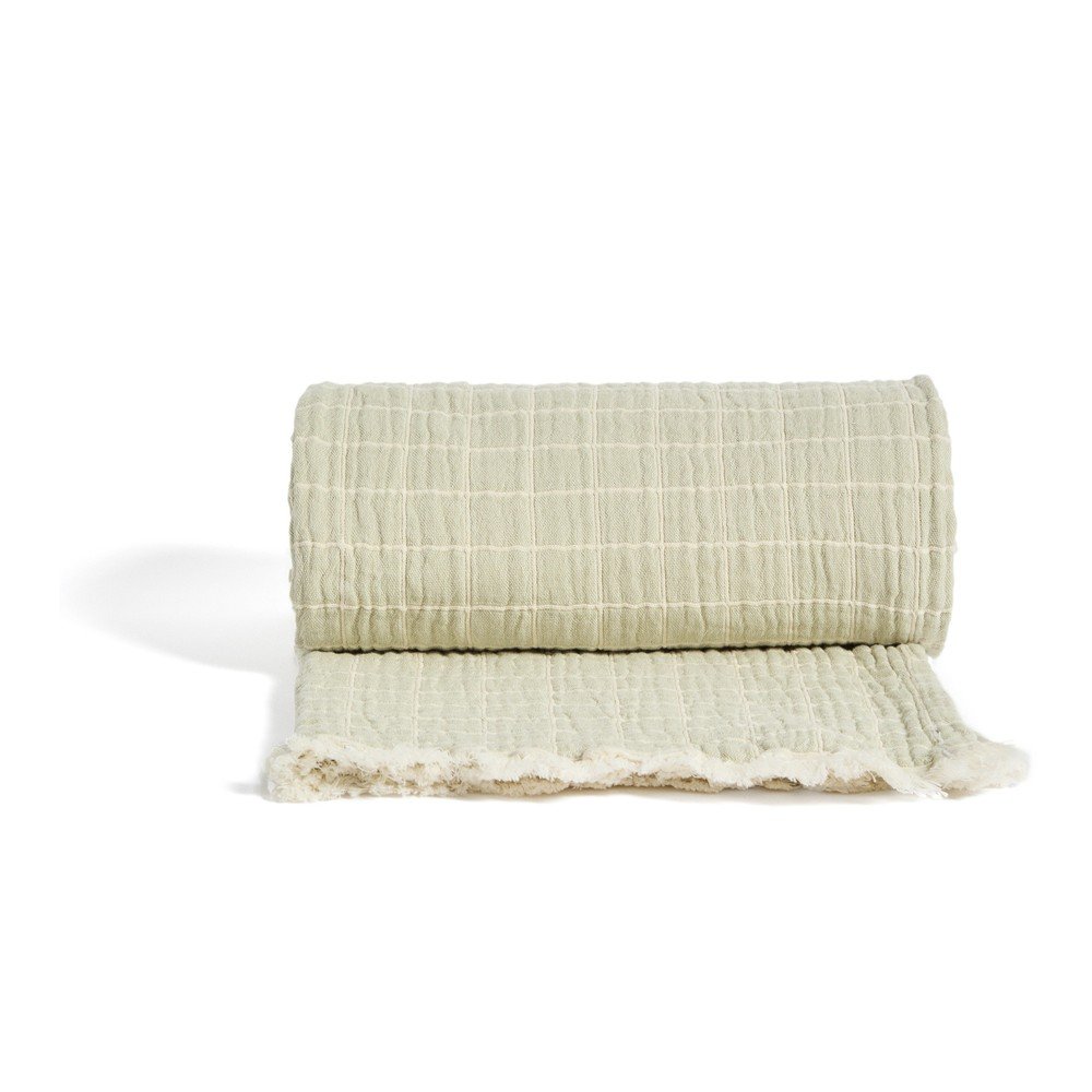 Jasnozielony koc dziecięcy żakardowy 130x170 cm Tivaro – Kave Home