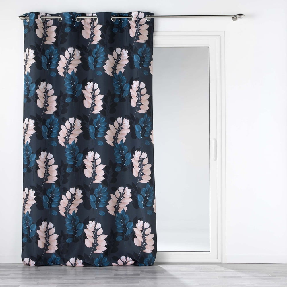 Ciemnoniebieska zasłona 140x260 cm Belline – douceur d'intérieur