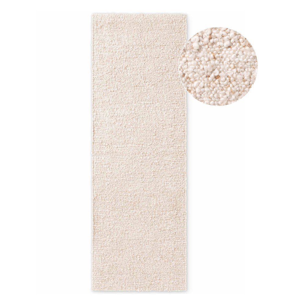 Kremowy chodnik z materiału bouclé tkany ręcznie 80x200 cm Notting Hill Portobello – Ted Baker