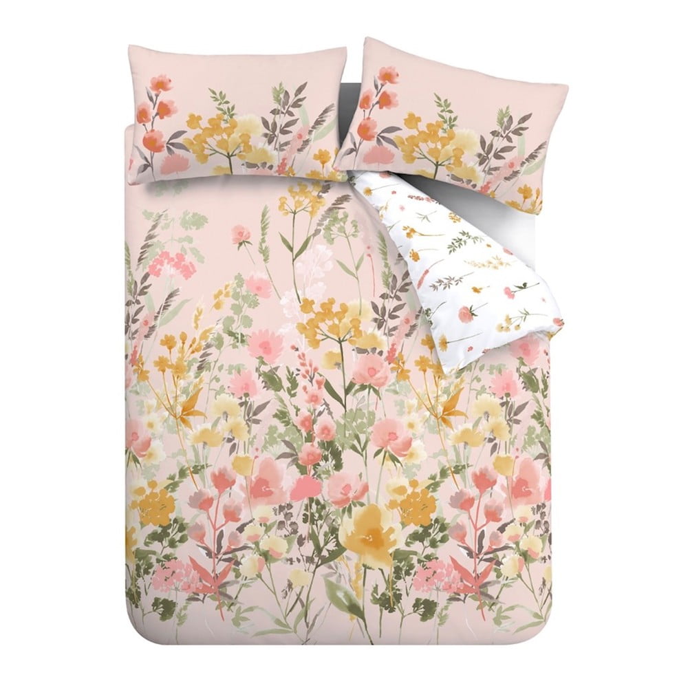Różowa pościel dwuosobowa 230x220 cm Countryside Floral – Catherine Lansfield