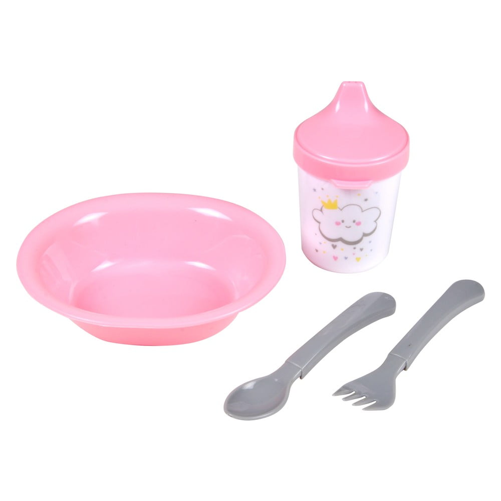 Plastikowy zestaw naczyń dla dzieci 4 szt. Cloud – Bébé Douceur