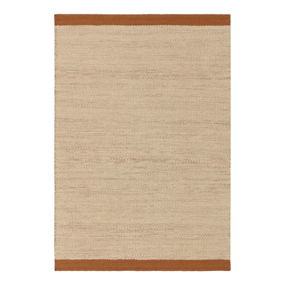 Kremowy/w kolorze terakoty wełniany dywan tkany ręcznie 200x290 cm Lima Rust – Asiatic Carpets
