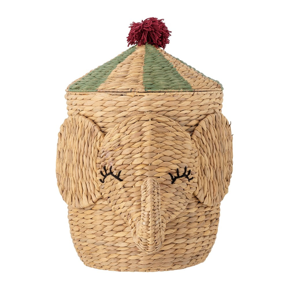 Dziecięcy kosz na zabawki z hiacyntu wodnego w naturalnym kolorze ø 35x50 cm Bobo – Bloomingville Mini