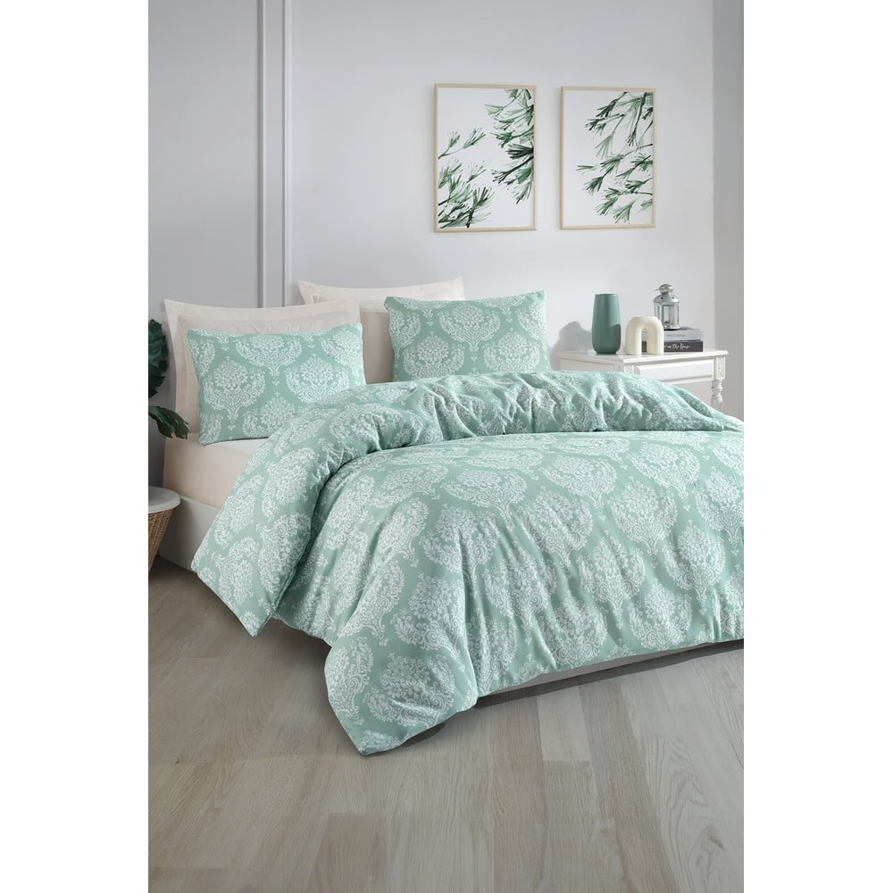 Zielona pościel dwuosobowa 200x200 cm Post – Mijolnir