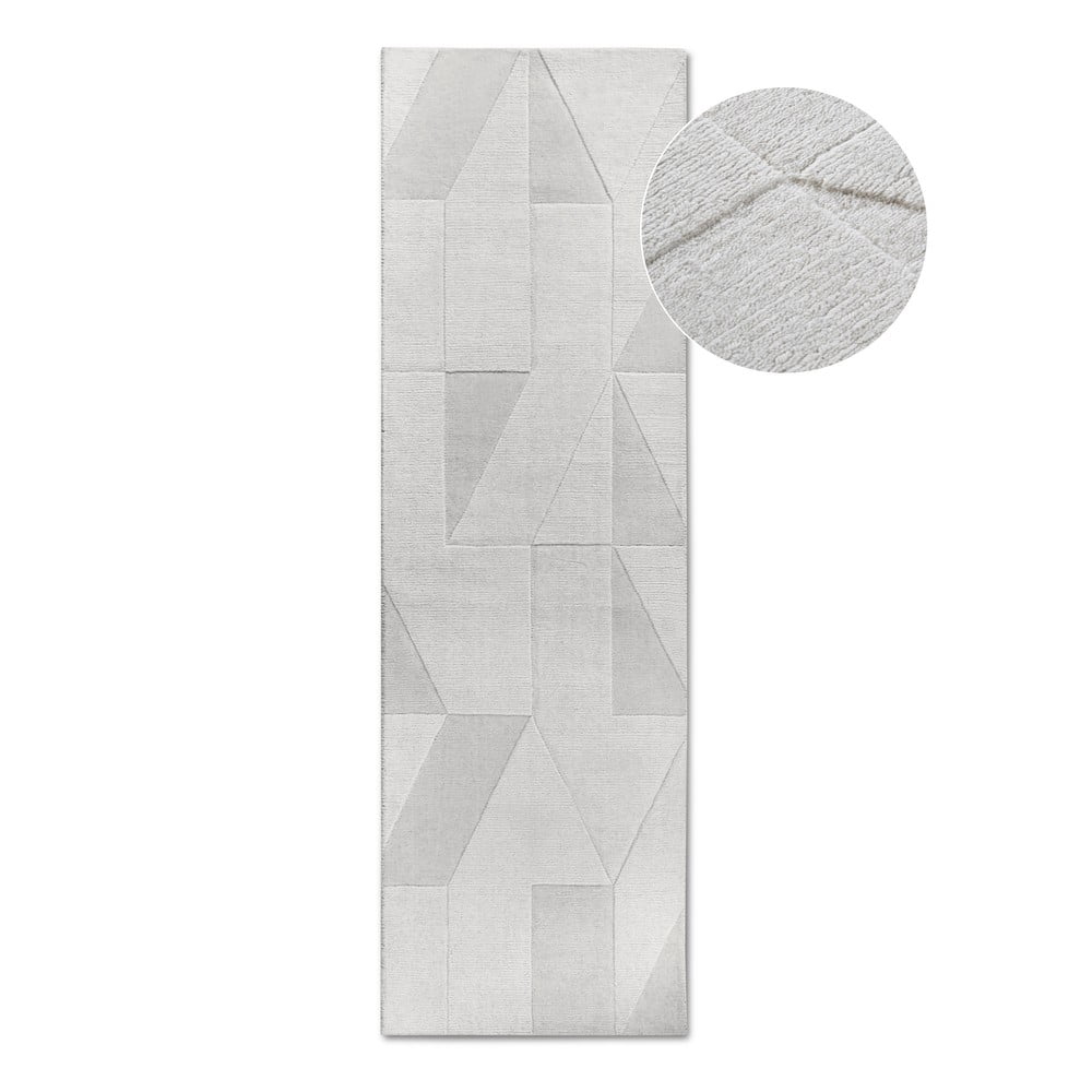 Kremowy wełniany chodnik tkany ręcznie 80x250 cm Ursule – Villeroy&Boch