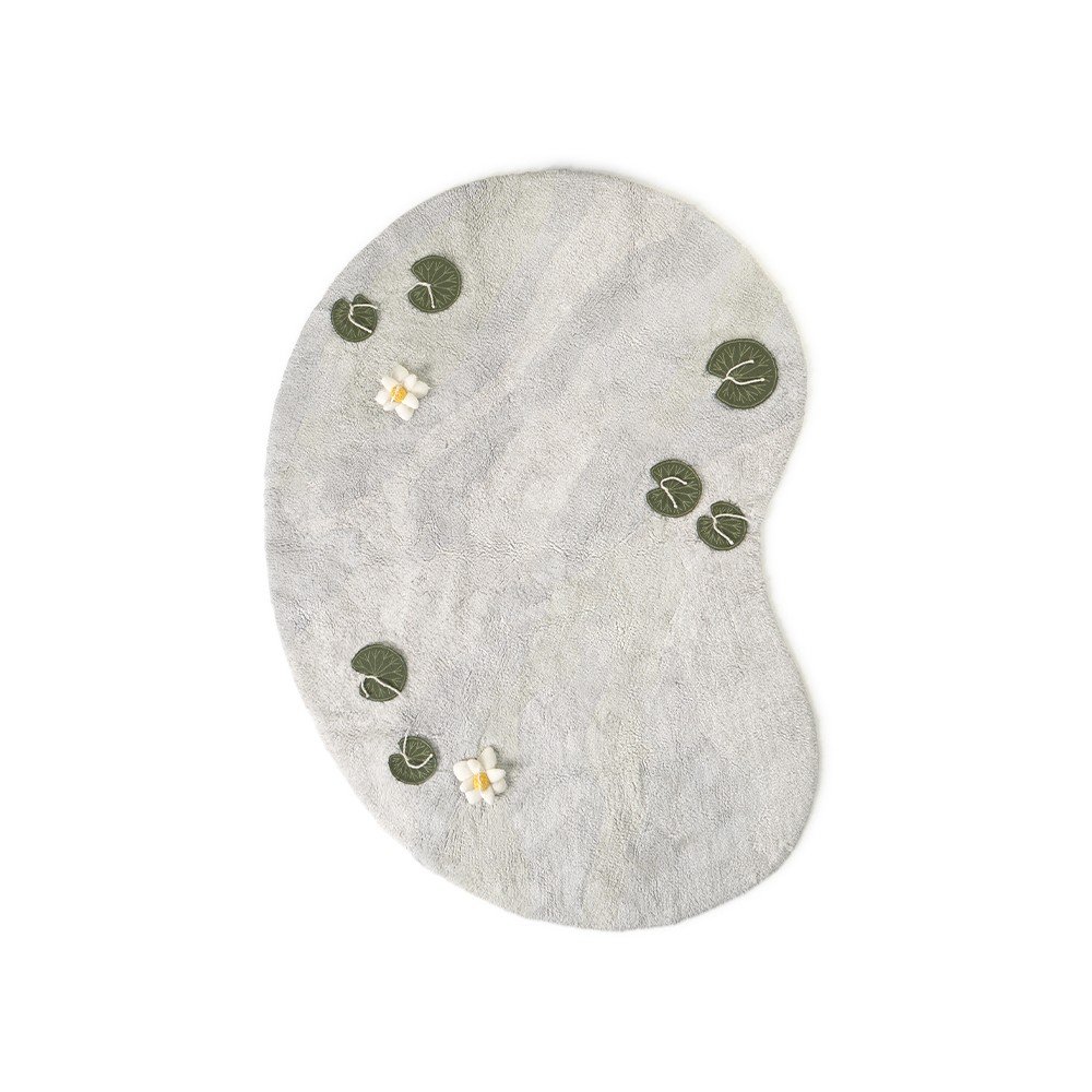 Jasnoszary bawełniany dziecięcy dywan do zabawy 130x170 cm Swan Lake – Lorena Canals