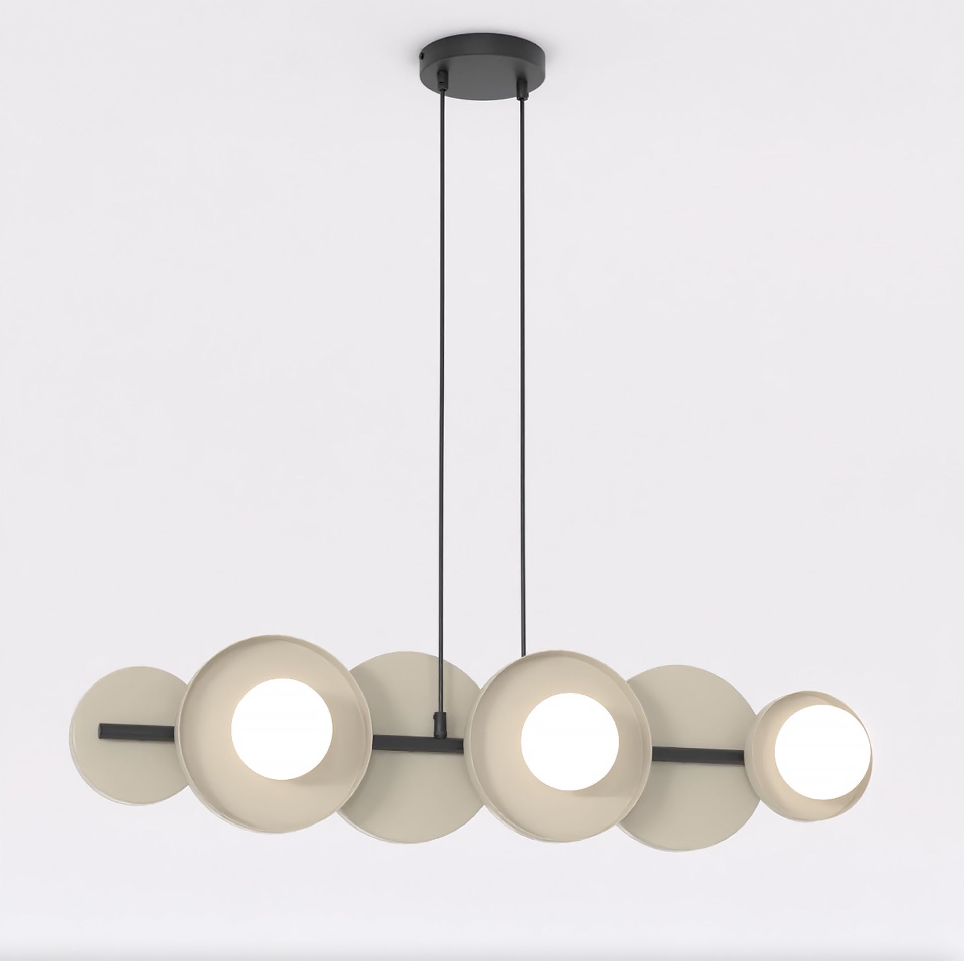 Lampa wisząca MODEL 6 BL G9 - beżowy/czarny