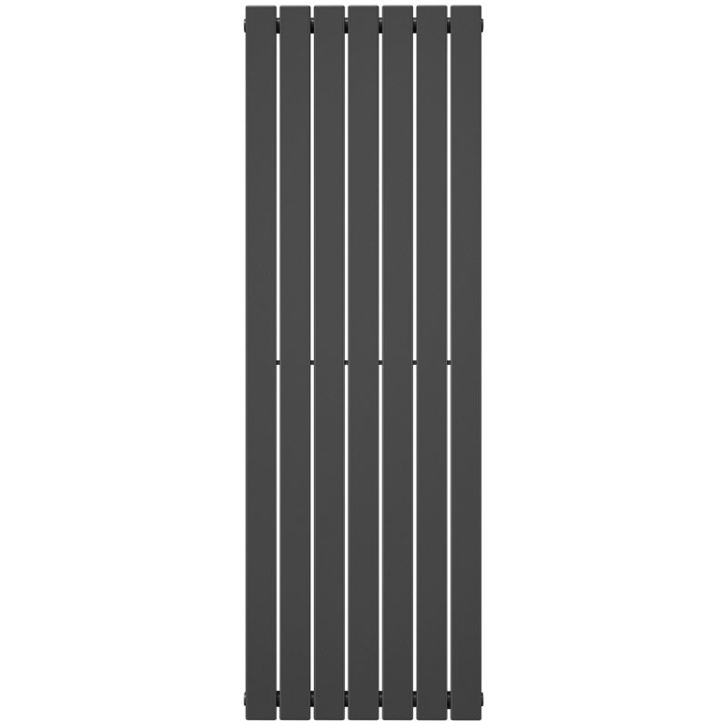 Rebison Julia Grzejnik pionowy dekoracyjny panelowy 1800 Antracyt pojedynczy Szerokość - 546 mm, Wieszak na ręczniki - Antracyt - 560 mm