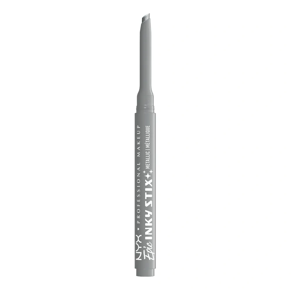NYX Professional Makeup Epic Inky Stix wodoodporny kremowo-żelowy eyeliner w formie kredki do oczu o metalicznym wykończeniu 16 Silver Shock 0,1 g