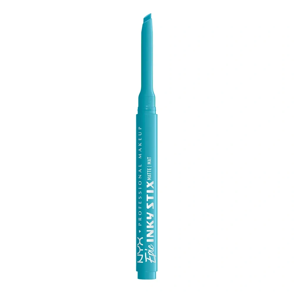 NYX Professional Makeup Epic Inky Stix wodoodporny kremowo-żelowy eyeliner w formie kredki do oczu o matowym wykończeniu 07 Cyber Cyan 0,1 g
