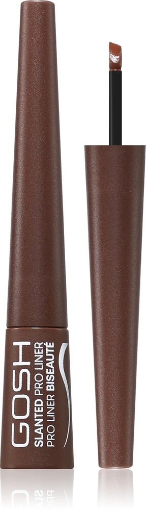 GOSH Slanted Pro Liner Eyeliner w Kałamarzu 003 Matt Brown