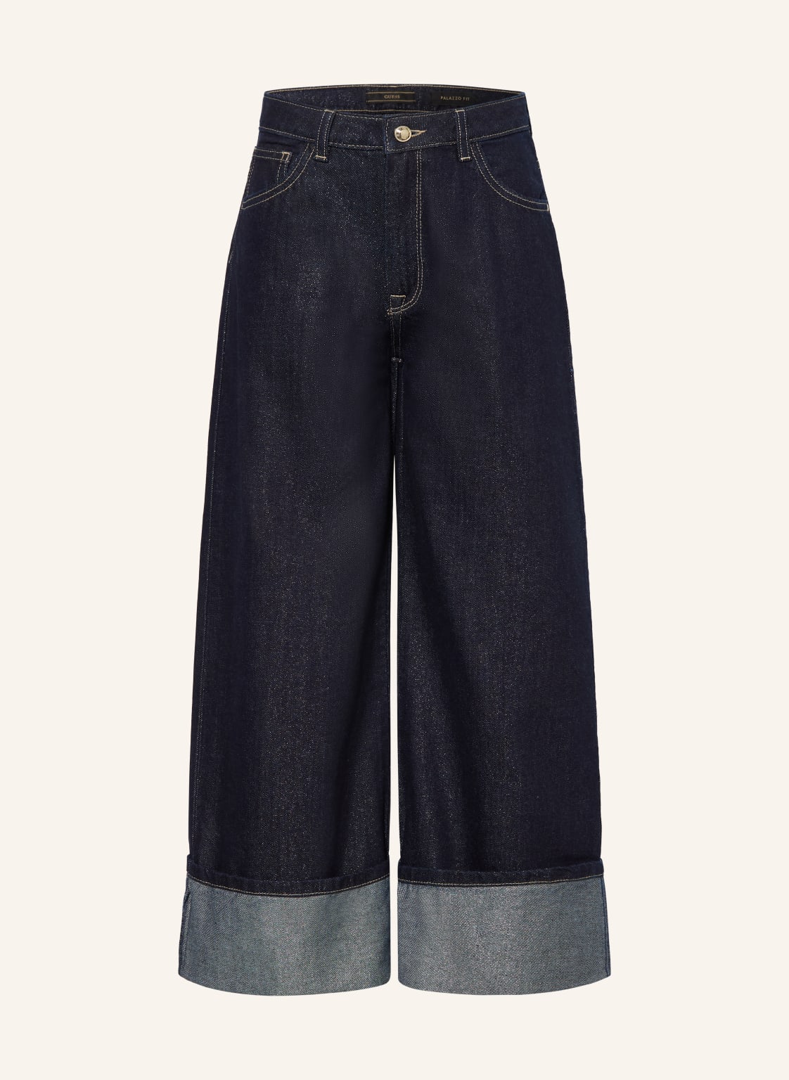 Guess Dżinsy Palazzo Fit Z Błyszczącą Nicią blau