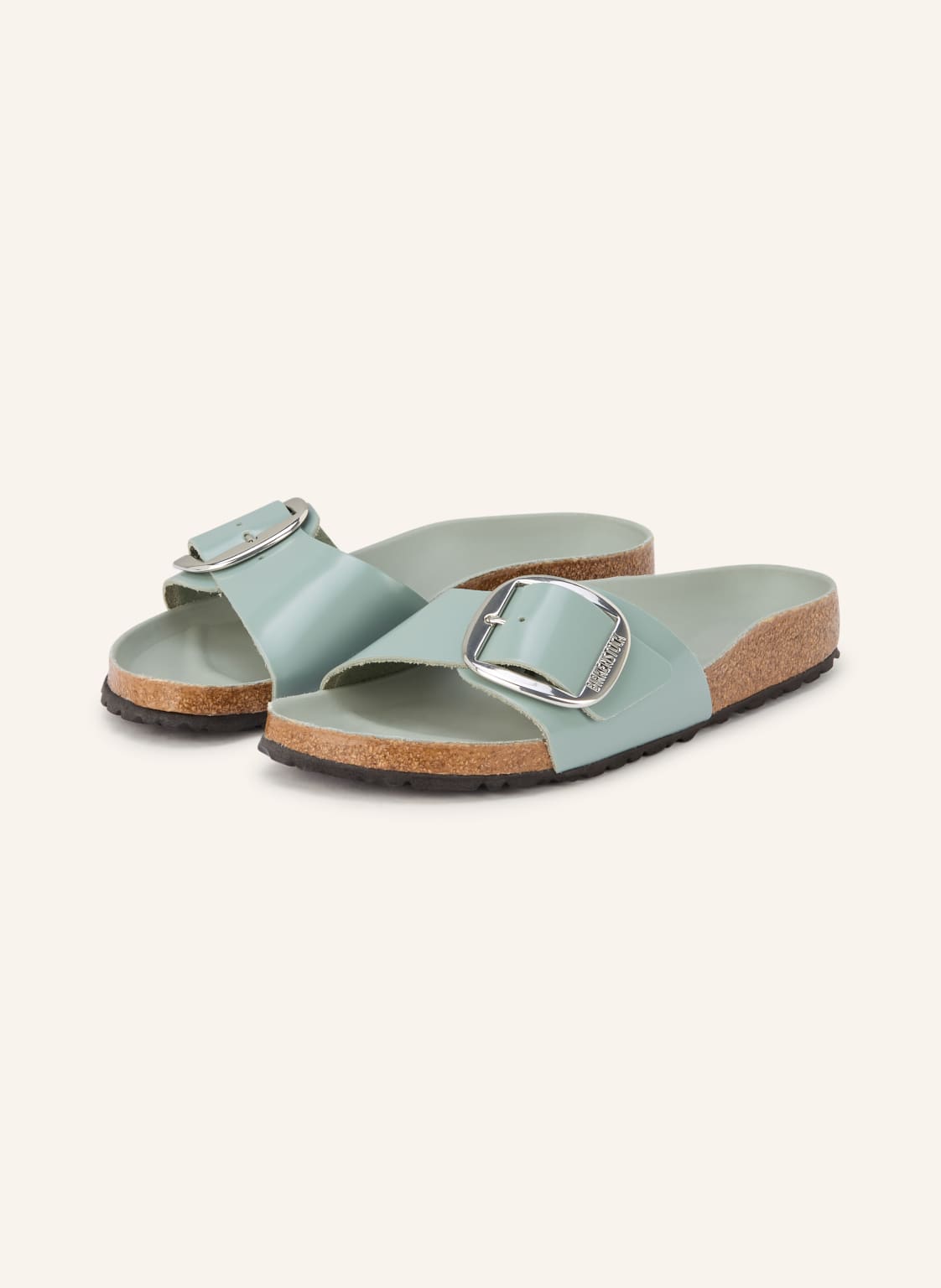Birkenstock Klapki Madrid Big Buckle blau