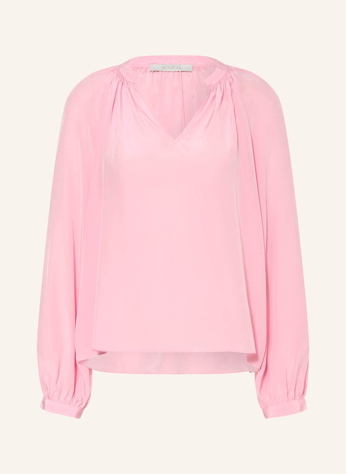 Herzens Bluzka Z Jedwabiu rosa