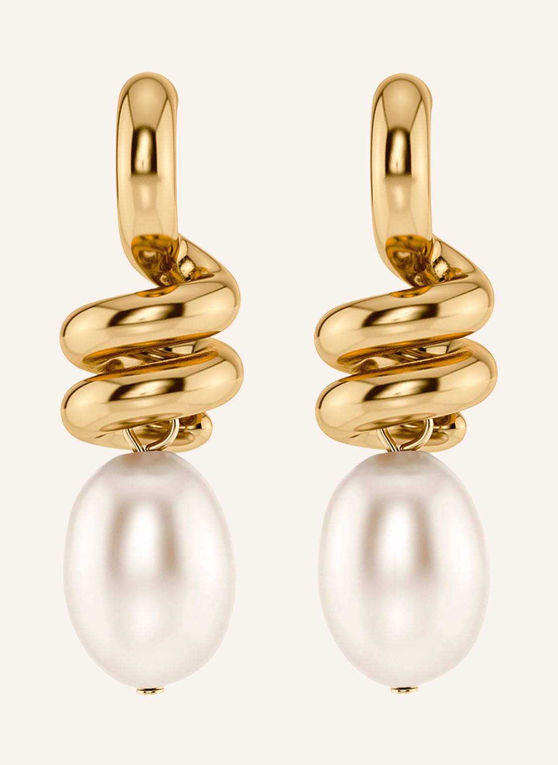 Edblad Kolczyki Swivel Pearl L gold