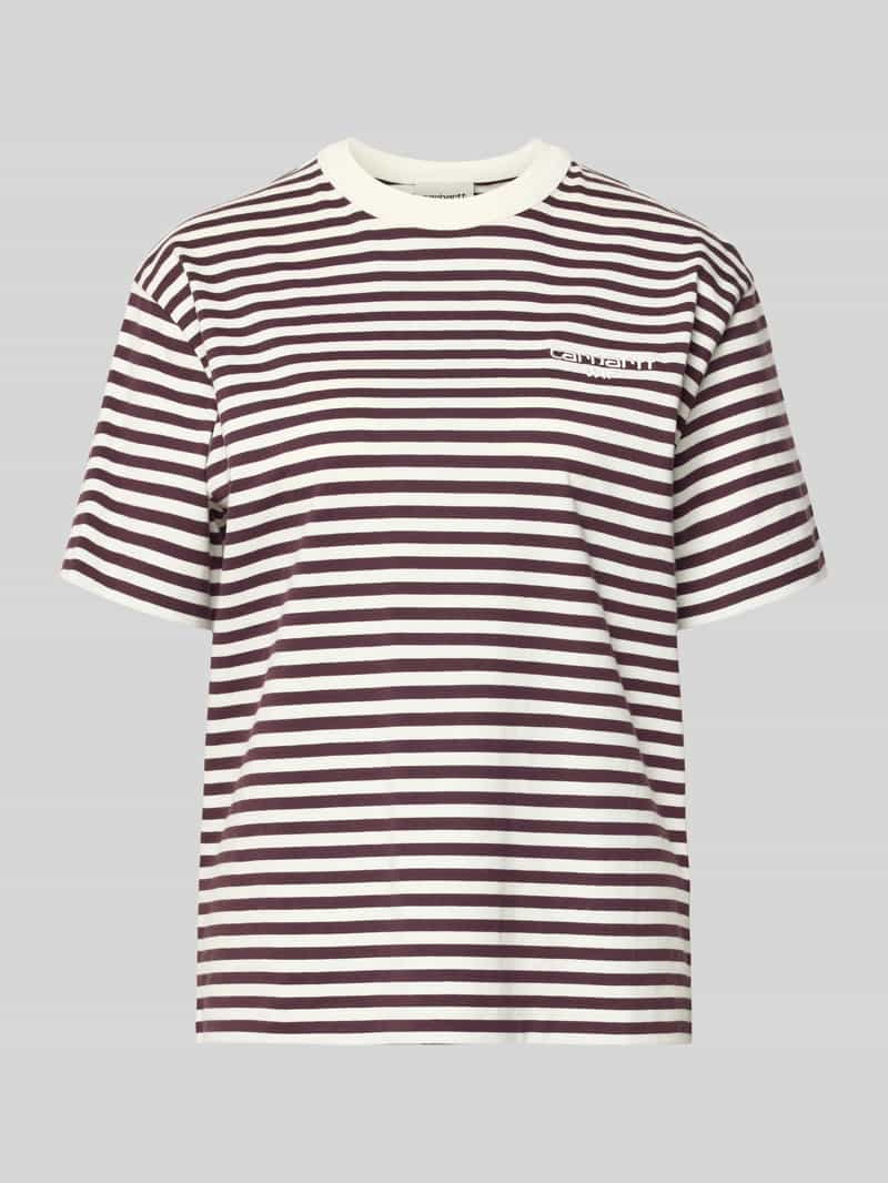 T-shirt z wyhaftowanym logo