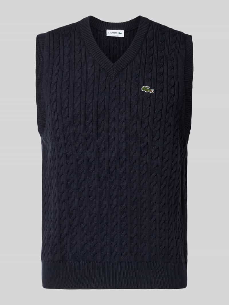 Bezrękawnik o kroju regular fit z mieszanki bawełny