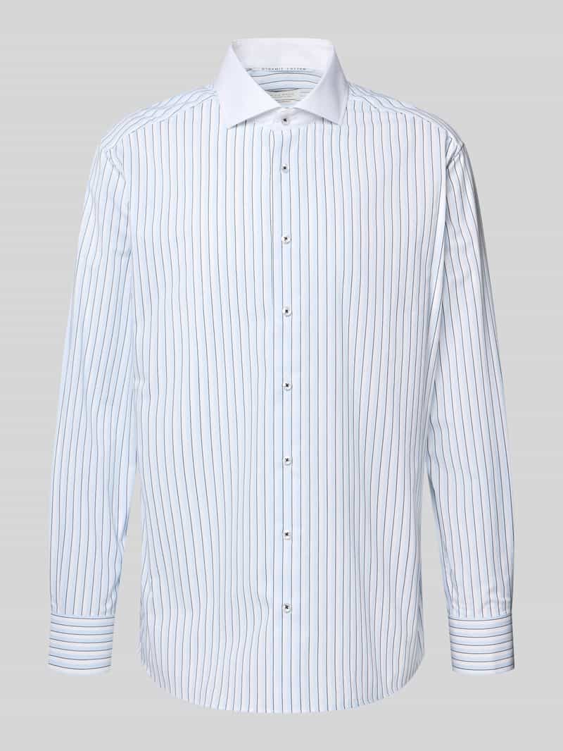 Koszula biznesowa o kroju regular fit z kołnierzykiem typu kent