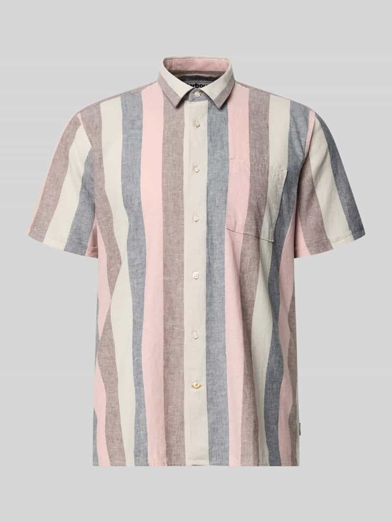 Koszula casualowa o kroju regular fit z mieszanki lnu i bawełny Model 'PORTWELL SUMMER'