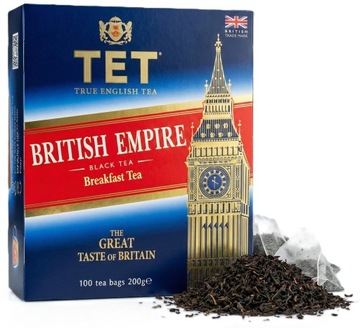 Herbata czarna ekspresowa Tet British Empire 200 g 100 torebek