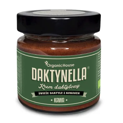 Organic House Krem kokos - daktyle medjool - kawa 190 g Bio - żywność