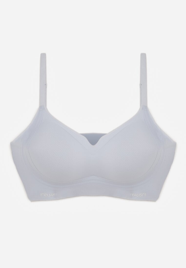 Niebieski Elastyczny Biustonosz Bezszwowy Bez Fiszbin Edaelia